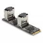 Conversor DeLOCK M.2 2280 Key B+M macho para 8 x SATA