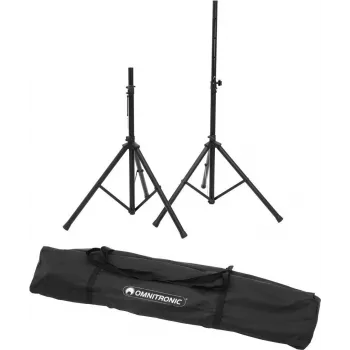 Conjunto de suportes para altifalantes PA Omnitronic MOVE MK2 — extensível, ajustável em altura, 2 unid.