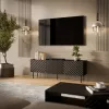 Móvel de TV Cama LUCCA 3D 165x40x59 preto