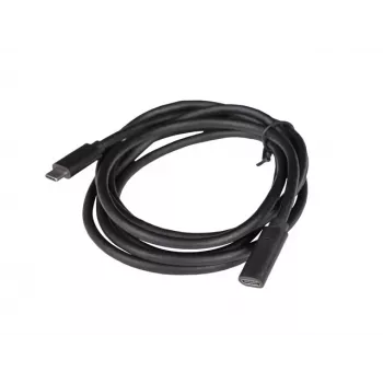 Cabo USB LANBERG CA-USBE-20CC-0015-BK USB-C para USB-C 1,5 m, USB 3.2 Gen 1 (5 Gbit/s), contactos dourados, preto