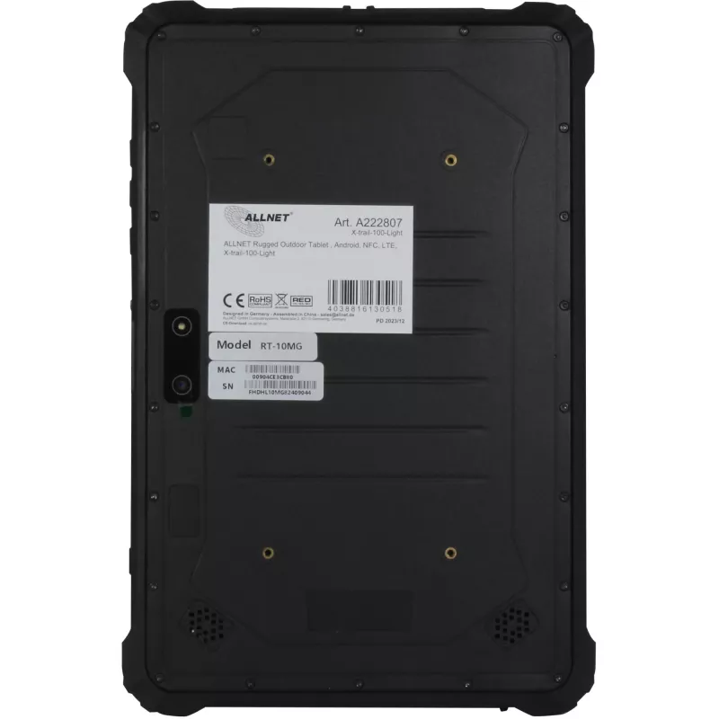 Tablet robusto para exterior ALLNET 10 polegadas 8 GB 128 GB Android NFC LTE X-trail-100-Light (X-trail-100-Light)