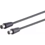 Cabo de antena coaxial ShiverPeaks 80017-S, 75 Ω, 100% blindado, preto
