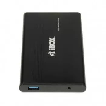 Caixa para HDD IBOX HD-02 preto para unidades SATA de 2,5 polegadas, USB 3.2 Gen 1 (Type-A), uma baía, metal