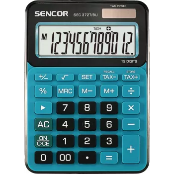 Calculadora SEC 372BU de secretária, LCD de 12 dígitos