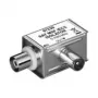 Goobay 67235 filtro de corrente de blindagem, isolamento galvânico, ficha coaxial para tomada coaxial, angular