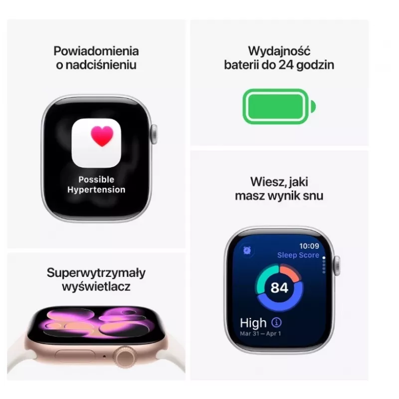 Apple Watch Series 11 GPS + Cellular 42mm caixa de titânio Natural com bracelete Milanese Loop Natural