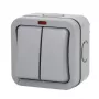 Interruptor de superfície 2 canais, IP66, EU