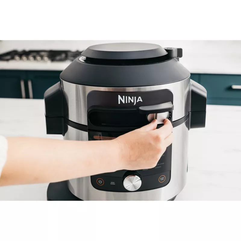 Panela multifunções Ninja OL750EU 7,5 L 1760 W preto aço inoxidável, 14 programas automáticos