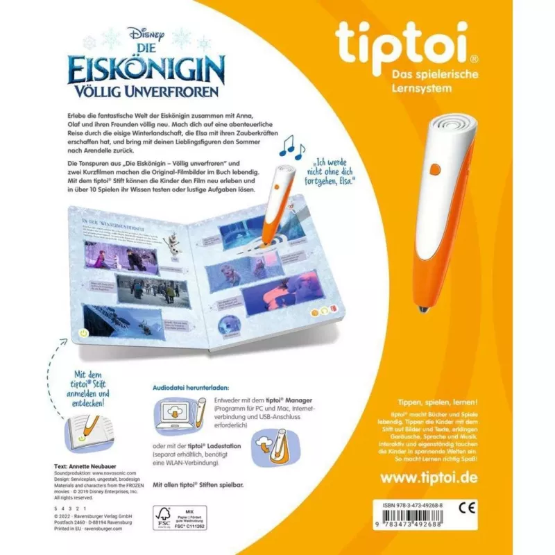tiptoi Frozen - Völlig Unverfroren, livro didático