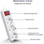Extensão elétrica helos CLASSIC 3 tomadas 3,0 m com interruptor, modelo 262791