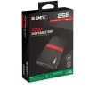 SSD Emtec 256GB USB Type-C 3.2 Gen 1 preto vermelho X200