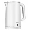 Chaleira elétrica MPM 1,7 L 2200 W caixa em aço inoxidável, botões, termostato regulável, bloqueio de segurança