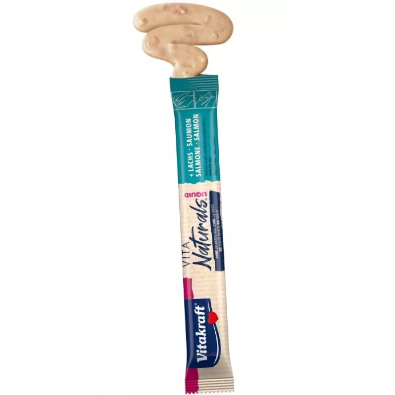VITAKRAFT Vita Naturals salmão líquido - petiscos para gatos - 5 x 15g