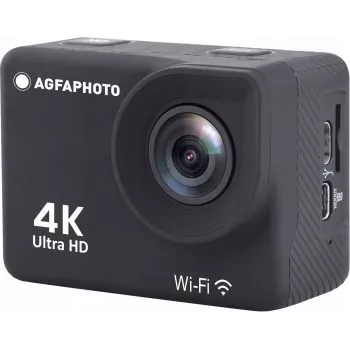 Action cam AgfaPhoto 4K, à prova de água, Wi-Fi, câmara lenta/timelapse (AC9000BK)
