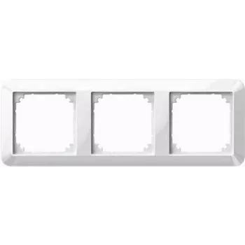MERTEN moldura 3 módulos 389325 1-M branco ativo brilhante 389325 389325