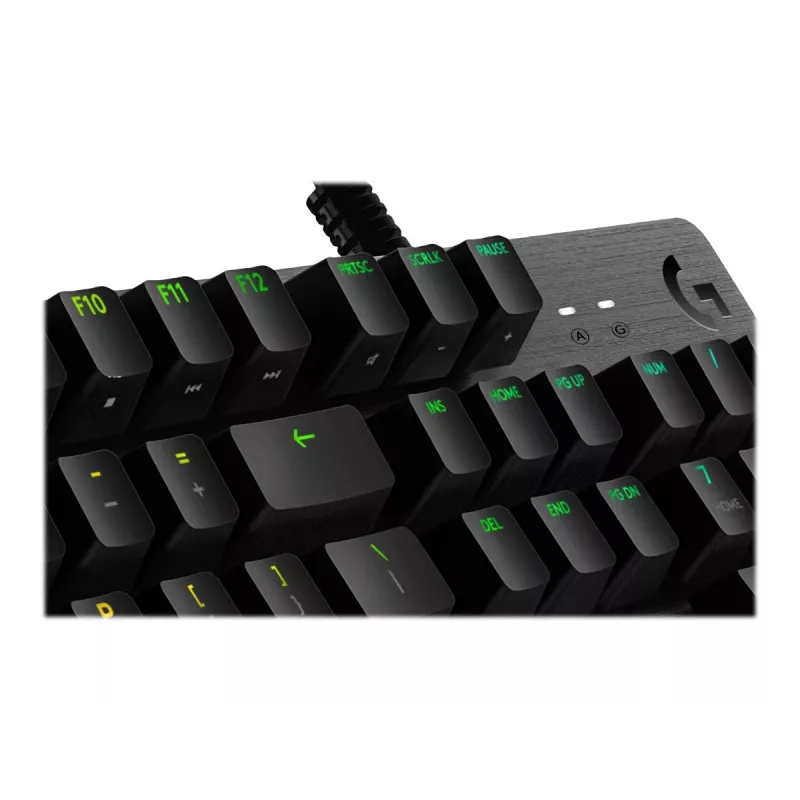 Logitech Gaming G512 - Teclado - retroiluminação - USB - QWERTY - Espanhol - Interruptores: GX Brown Tactile - Carvão