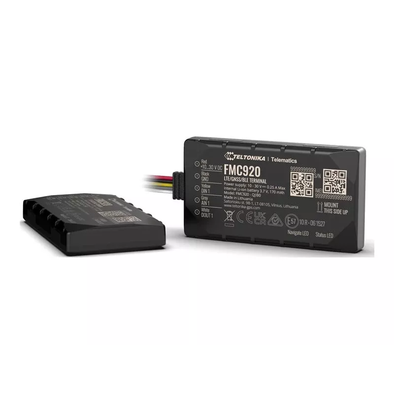 Rastreador GPS Teltonika FMC920 4G LTE CAT 1 0,128GB preto