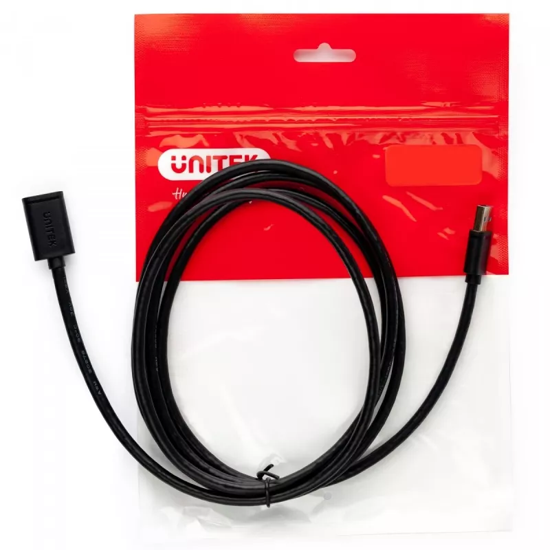 Cabo USB UNITEK Y-C447GBK 0,5 m USB 2.0 preto