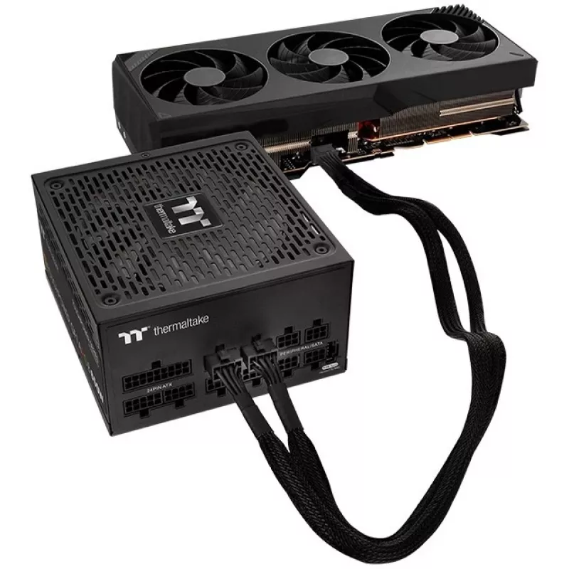 Thermaltake AC-063-CN1NAN-A1 divisor de cabo, preto, macho/macho, 600 mm