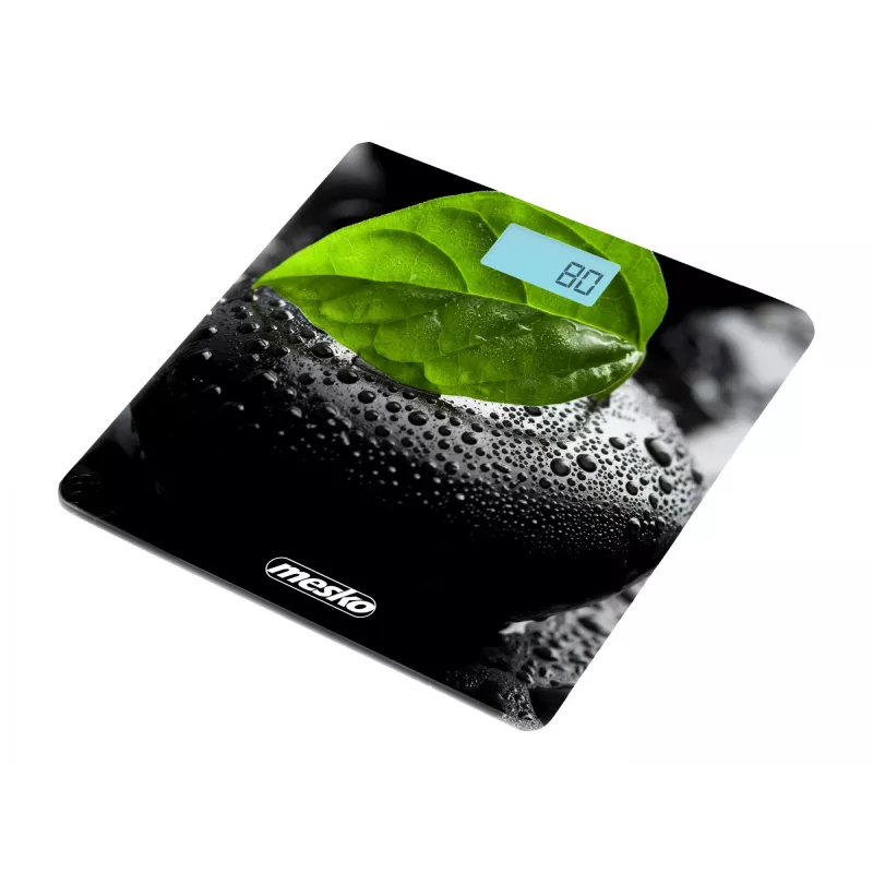 Balança de casa de banho Mesko MS 8149 Peso máximo 150 kg Precisão 100 g preta verde