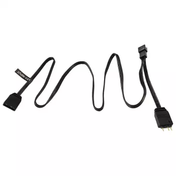 Phanteks PH-CB-DRGB3P_MB – 3 pinos – 2 x Molex (3 pinos) – reto – reto – preto – placa-mãe (PH-CB-DRGB3P_MB)