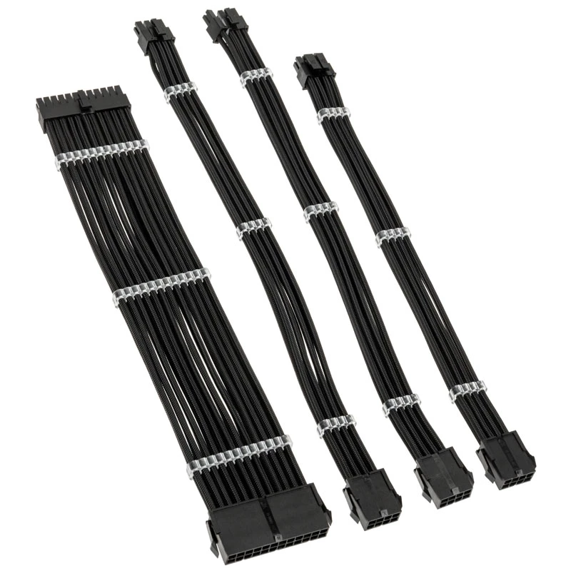 Kolink Core Standard Braided Kit de extensão de cabos - Jet preto