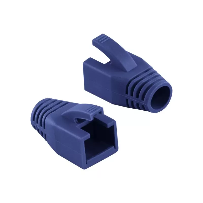 Logilink | Bainha de alívio de tração para ficha RJ45, 8,0 mm (50 unid.) | MP0035B | azul