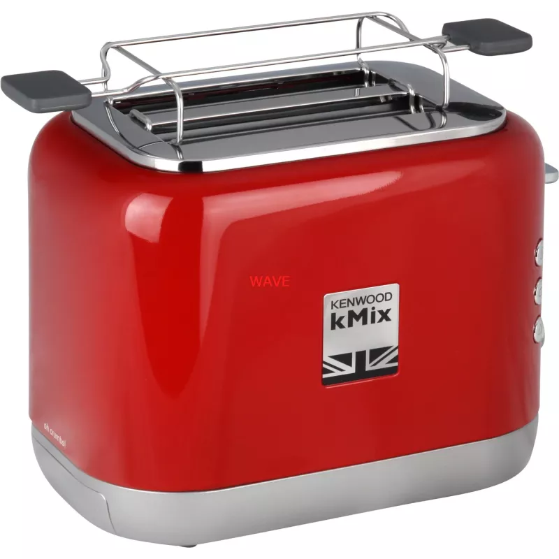 Torradeira Kenwood TCX751RD 2 fatias 900 W, caixa em metal, vermelho, 160×272×257 mm