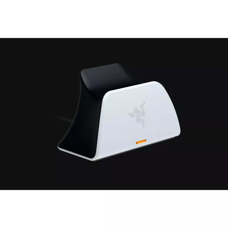 Razer RC21-01900100-R3U1 base de carregamento rápido para comandos PlayStation 5 DualSense, cabo USB-C para USB-A, branca