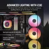 Corsair iCUE LINK LX120-R RGB Reverse ventoinha de caixa, 120 mm, PWM, 400–2400 rpm, preto