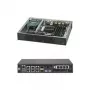Supermicro SuperServer E300-8D - Servidor - Mini-1U - 1 Via - 1 x Xeon D-1518 / 2,2 GHz - RAM 0 MB - sem HDD - AST2400 - GigE, 10 GigE - sem sistema operativo - Ecrã: nenhum