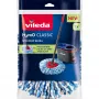 Refil de esfregona em microfibra VILEDA modelo 178330, azul/branco, compatível com esfregonas Vileda