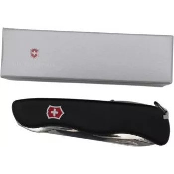 Canivete Victorinox Outrider 12 funções, design compacto preto, modelo 0.8513.3