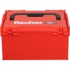 Caixa de ferramentas FISCHER L-BOXX FLB 238 vazia, vermelho/preto, caixa de armazenamento modular