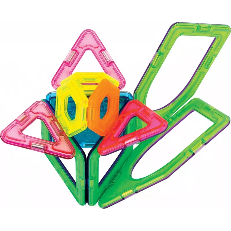 Conjunto de construção magnético MAGFORMERS Twinkling Garden — 27 peças, placas de construção magnéticas