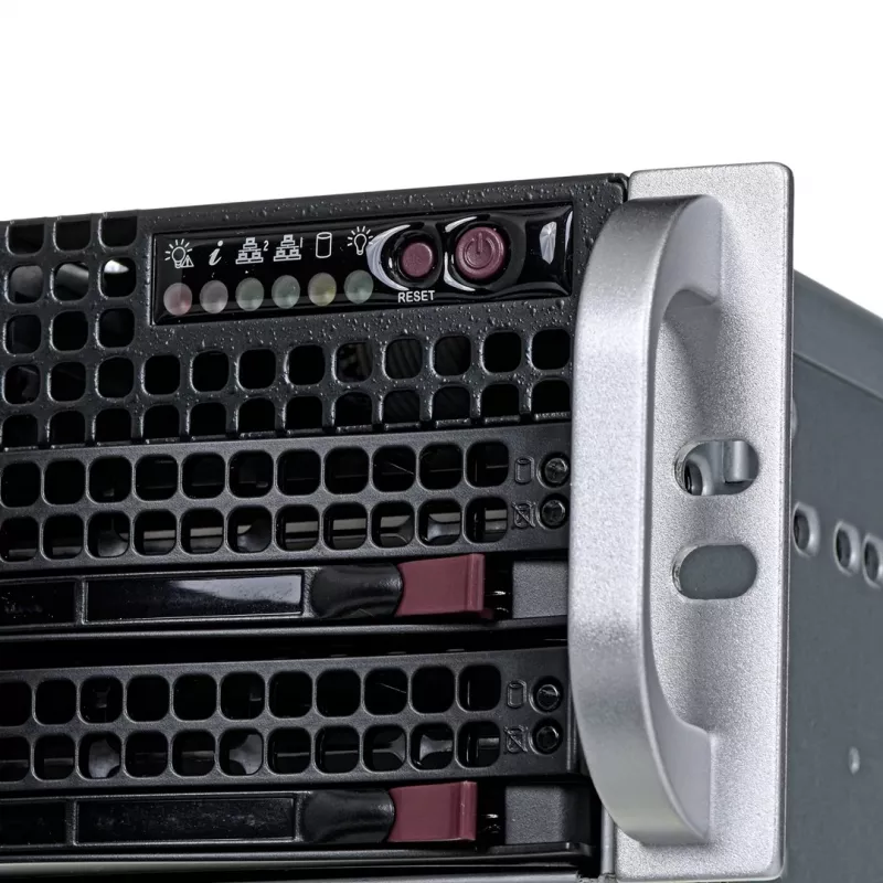 Caixa de servidor Supermicro 825TQC-R802LPB rack preto