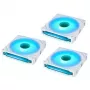 Ventoinha para caixa Lian Li UNI FAN SL-INF 140 ARGB Reverse Blade PWM - branco, pack de 3