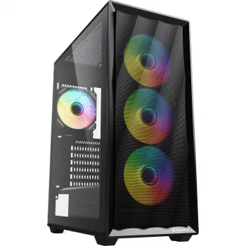 Caixa de computador Sharkoon VK4 ARGB ATX preta