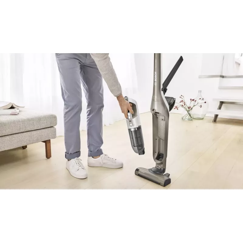 Aspirador vertical/aspirador de mão Bosch BBH3ALL23 2 em 1 aspirador vertical a bateria seco sem saco 0,4 l champanhe, metálico