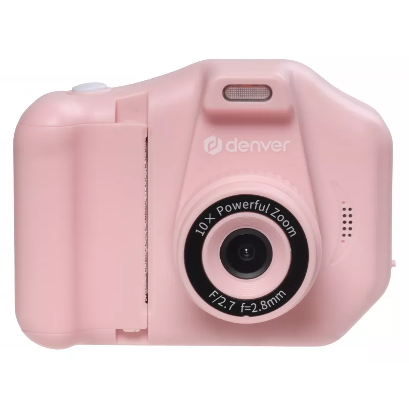 Denver KPC-1370P câmara digital infantil com impressora térmica, LCD de 2,8", rosa