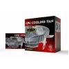 Gembird Huracan X40 cooler de CPU, 9 cm, 55 W, 4 pinos, LED azul