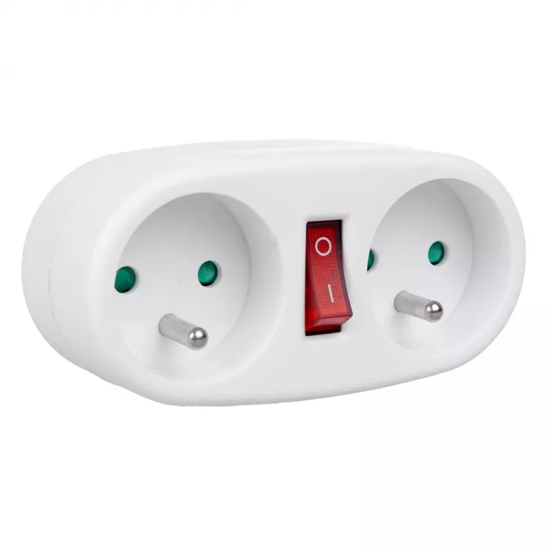 Maclean MCE337E derivador de tomada dupla