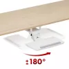 Suporte de teclado MACLEAN MC-156 W — prateleira ajustável sob a secretária, carga máx. 5 kg