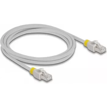 Cabo de rede DeLOCK RJ45 Cat.6A S/FTP 2 m cinzento