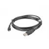 Cabo USB 2.0 LANBERG CA-USBM-10CC-0018-BK, Micro-USB B para USB A, 1,8 m, preto