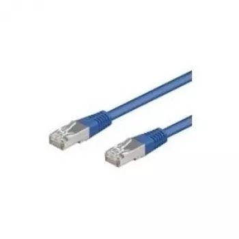 Cabo de rede Wentronic Goobay CAT 5e, F/UTP, azul, 15 m - mistura de cobre CCA (50862)