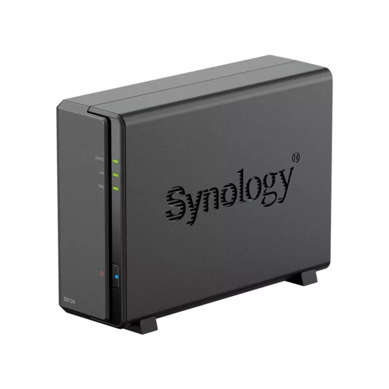 Synology DiskStation DS124 NAS/servidor de armazenamento desktop Ethernet LAN preto RTD1619B