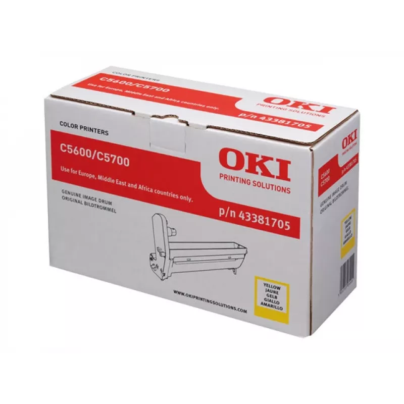 Tambor de imagem OKI 20000 páginas amarelo para C5600 C5700