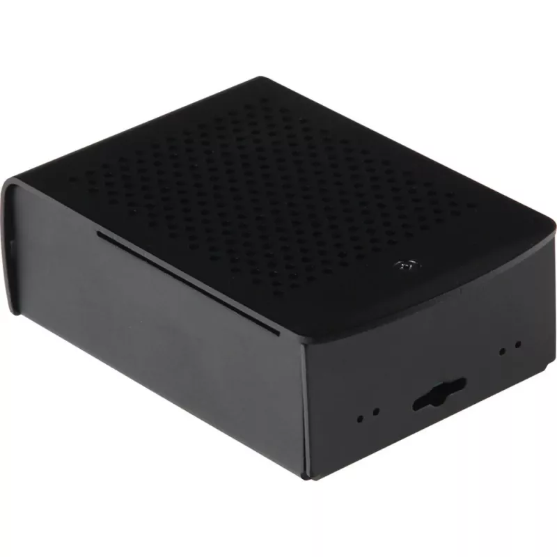JOY-IT RPI CASE ALU06 - caixa para Raspberry Pi 4, alumínio, preto (RB-ALUCASEP4+06)