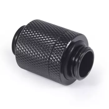 Alphacool ES D-Plug 20 mm de G1/4 macho para G1/4 macho, Deep Black